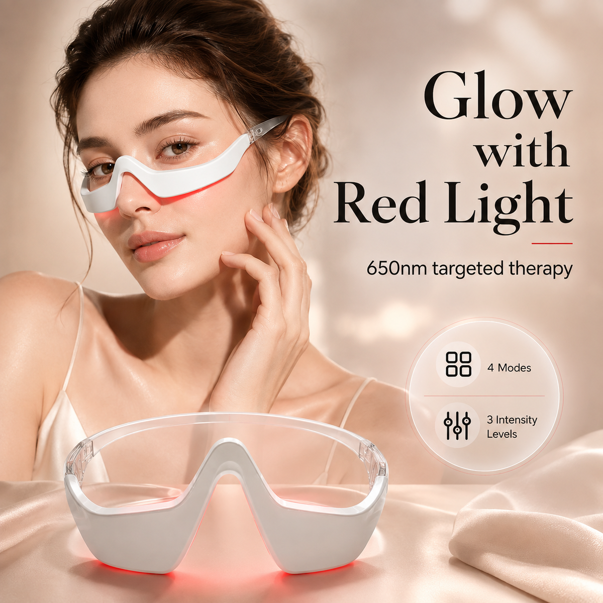 Under Eye Red Light Therapy Device