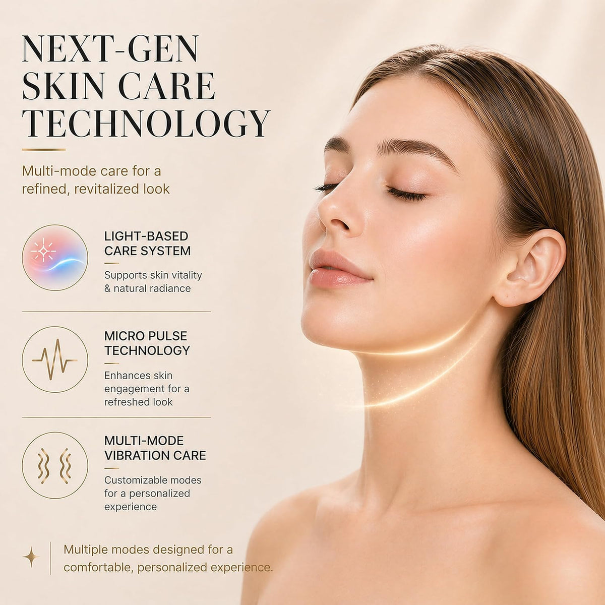 Electric Double Chin Device & V-Face Machine with 6 Modes and 12 Gear Adjustable Intensities - for Jawline Improve and Face Slimmer, Helps Obtain V-Line
